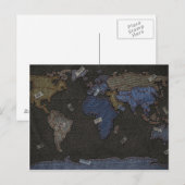 ジーンズの世界地図 ポストカード (正面/裏面)
