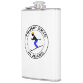 ジーンズの切札のスキー フラスク (左)