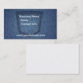 ジーンズの小型のファッションビジネスカード 名刺 (正面/裏面)