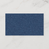 ジーンズの生地の名刺 名刺 (裏面)