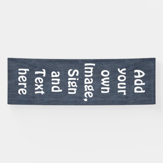 ジーンズの生地パターン + あなたのアイディア 横断幕 (横)