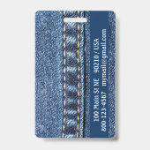 ジーンズの荷物タグ/バッジ バッジ (裏面)