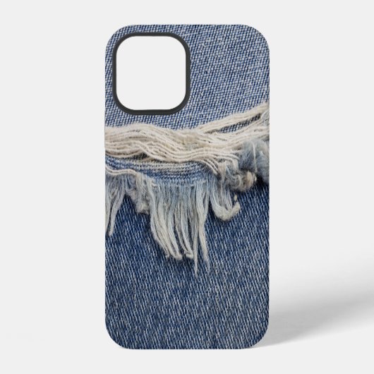 ジーンズの質感、背スタイリッシュ景。 iPhoneケース (裏面)