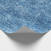 ジーンズは酸洗いブルー。デニムの背景、テクスチャ ラッピングペーパー (角)