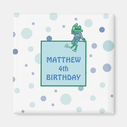 ジーンズを着たカエル マグネット (正面)