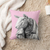 ジーンズジャケットの羊（梅） クッション (ブランケット)