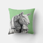 ジーンズジャケットの羊(Moegi) クッション (裏面)