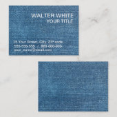 ジーンズテクスチャ 名刺 (正面/裏面)