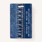 ジーンズラゲッジタグ/バッジ バッジ (裏面)