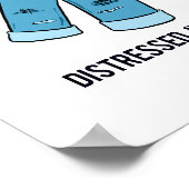 ジーンズ動揺してファッションパンのポスター ポスター (角)