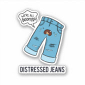 ジーンズ動揺してファッションパンビニールシール シール (正面)