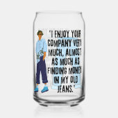 ジーンズ引用文 ガラス缶 (裏面)