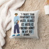 ジーンズ引用文 クッション (ブランケット)