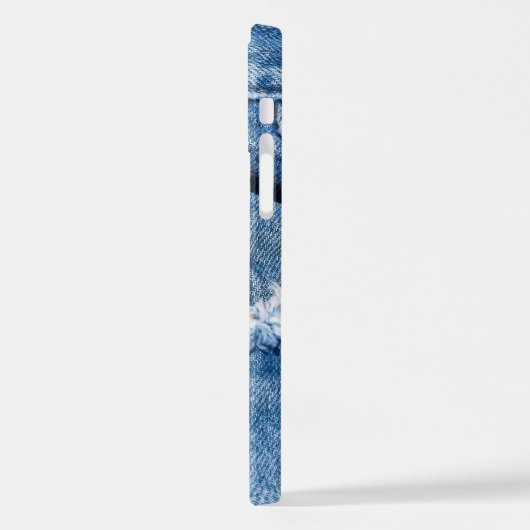 ジーンズ擦り切れた iPhoneケース (左側面)