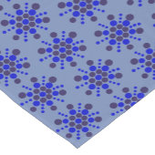 ジーンズ点々のあるブルーにインディゴブルー ショートテーブルランナー (コーナー)