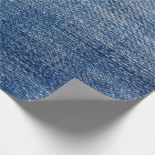 ジーンズ生地デニム構造ブルー ラッピングペーパー (角)