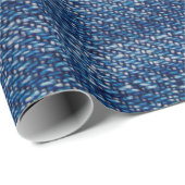 ジーンズ生地デニム構造ブルー ラッピングペーパー (ロールコーナー)