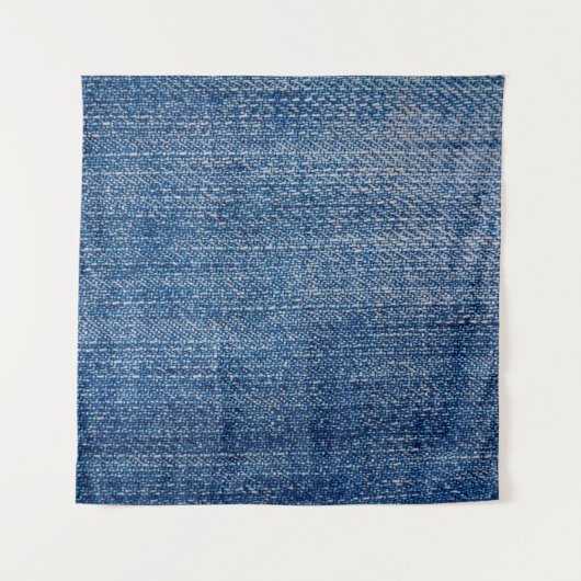 ジーンズ生地デニム構造青 タペストリー (正面)