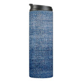 ジーンズ生地デニム構造青 タンブラー (回転右)