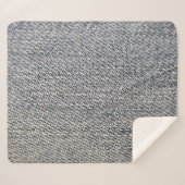 ジーンズ生地 シェルパブランケット (正面(横))