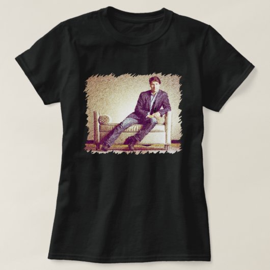 ジーンズ2014のジャスティン・トルドーの様式化された画像 Tシャツ (デザイン正面)