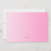 ジーンズ フォーエバー バースデーパーティー 招待状 (裏面)