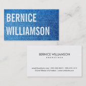 ジーンズ 名刺 (正面/裏面)