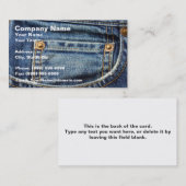 ジーンズ 名刺 (正面/裏面)