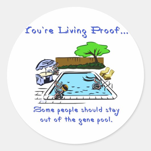 ジーンプールから離れる ラウンドシール (正面)