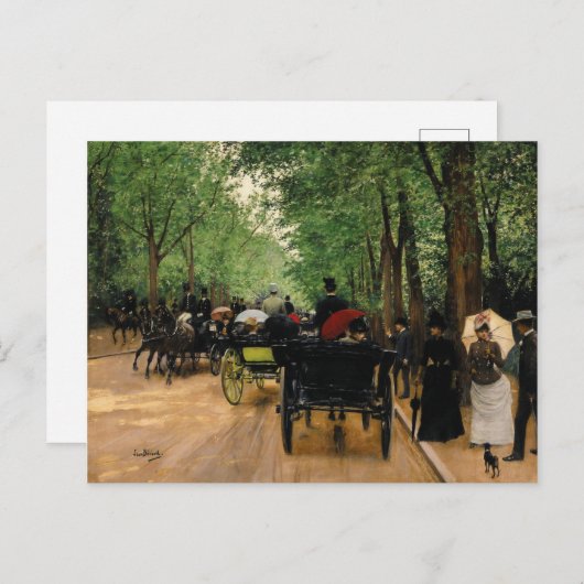 ジーンベラウボワドゥブーローニュ シーズンポストカード (正面/裏面)