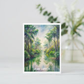 ジーンラフィッテパークウォーター絵画カラーのはがき ポストカード (スタンド正面)