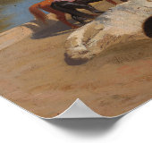 ジーンレオンジェロームによるメディネエルファヨームの眺め ポスター (角)