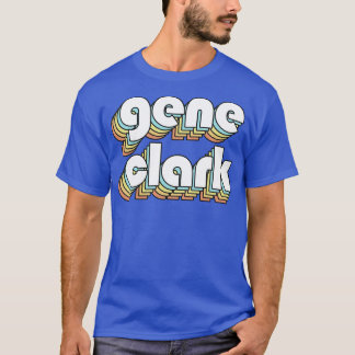 ジーンレトロレインボータイポグラフィフェードスタイル Tシャツ