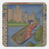 ジーン二十二世の聖書からヨナとクジラ スクエアシール (正面)