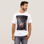 ジーン絵画・オノレ・フラゴナールによるスウィング Tシャツ (正面フル)