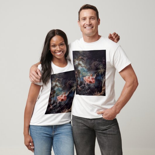 ジーン絵画・オノレ・フラゴナールによるスウィング Tシャツ (ユニセックス)