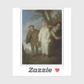 ジーン・アントワーヌ・ワトー – コメディアンイタリアンズ シール (シート)