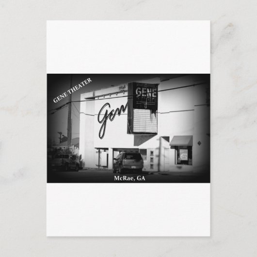 ジーン・シアター - ジョージア州マクレア ポストカード (正面)