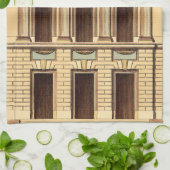 ジーン・デヌフォージの建築ファサード キッチンタオル (折り畳み)