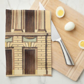 ジーン・デヌフォージの建築ファサード キッチンタオル (四つ折り)