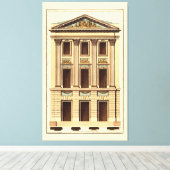 ジーン・デヌフォージの建築ファサード キャンバスプリント (インサイチュ (ウッドフロア))