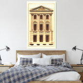 ジーン・デヌフォージの建築ファサード キャンバスプリント (インサイチュ (寝室))