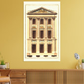 ジーン・デヌフォージの建築ファサード キャンバスプリント (インサイチュ (リビング))