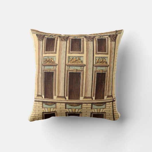 ジーン・デヌフォージの建築ファサード クッション (裏面)