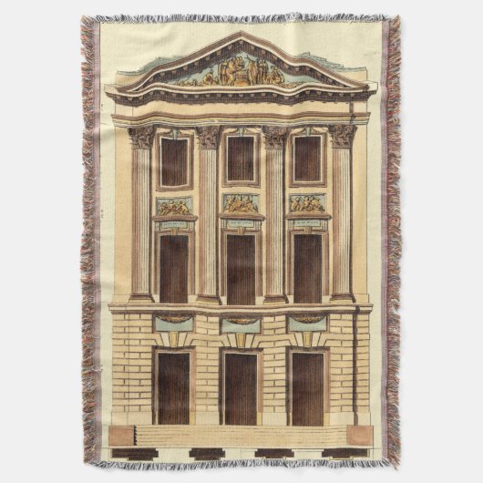 ジーン・デヌフォージの建築ファサード スローブランケット (正面縦)