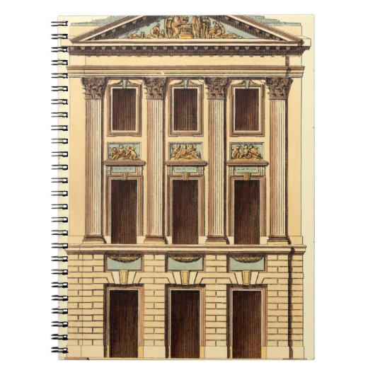 ジーン・デヌフォージの建築ファサード ノートブック (正面)