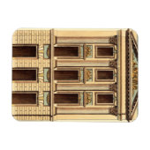 ジーン・デヌフォージの建築ファサード マグネット (横)