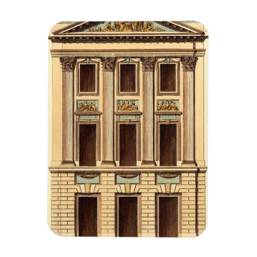 ジーン・デヌフォージの建築ファサード マグネット (縦)