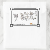 ジーン・デボンによるパリン乱闘 長方形シール (バッグ)