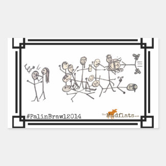 ジーン・デボンによるパリン乱闘 長方形シール